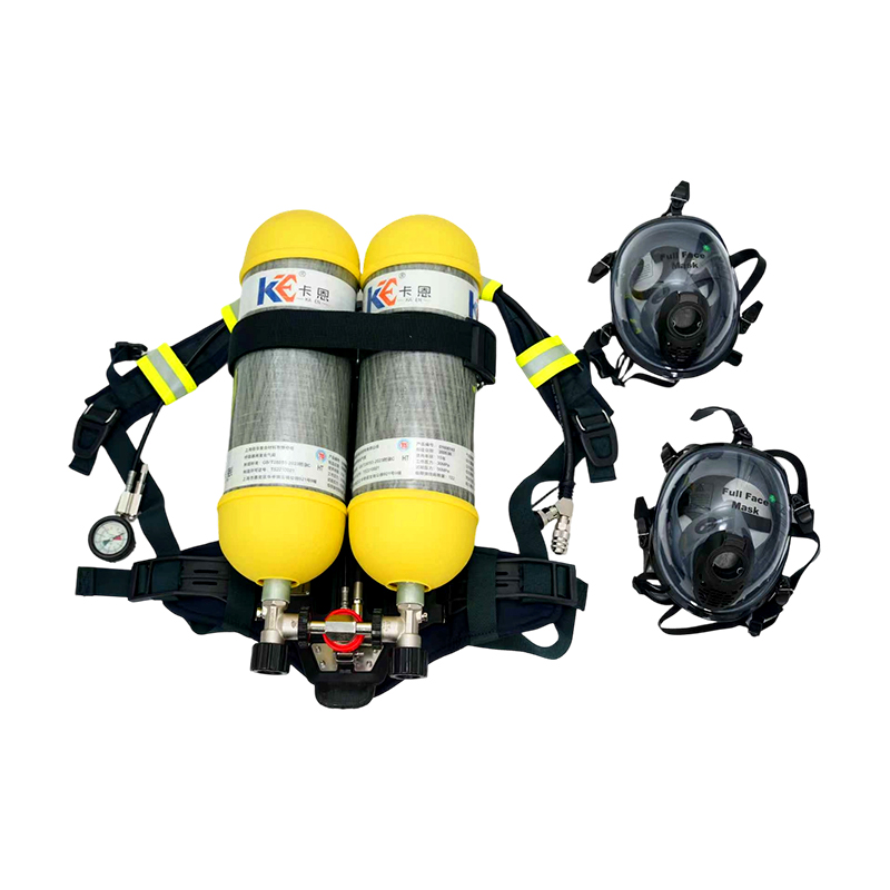 RHZK-6.8L Çift Silindirli Karbon Fiber Pozitif Basınçlı Hava Solunum Cihazı